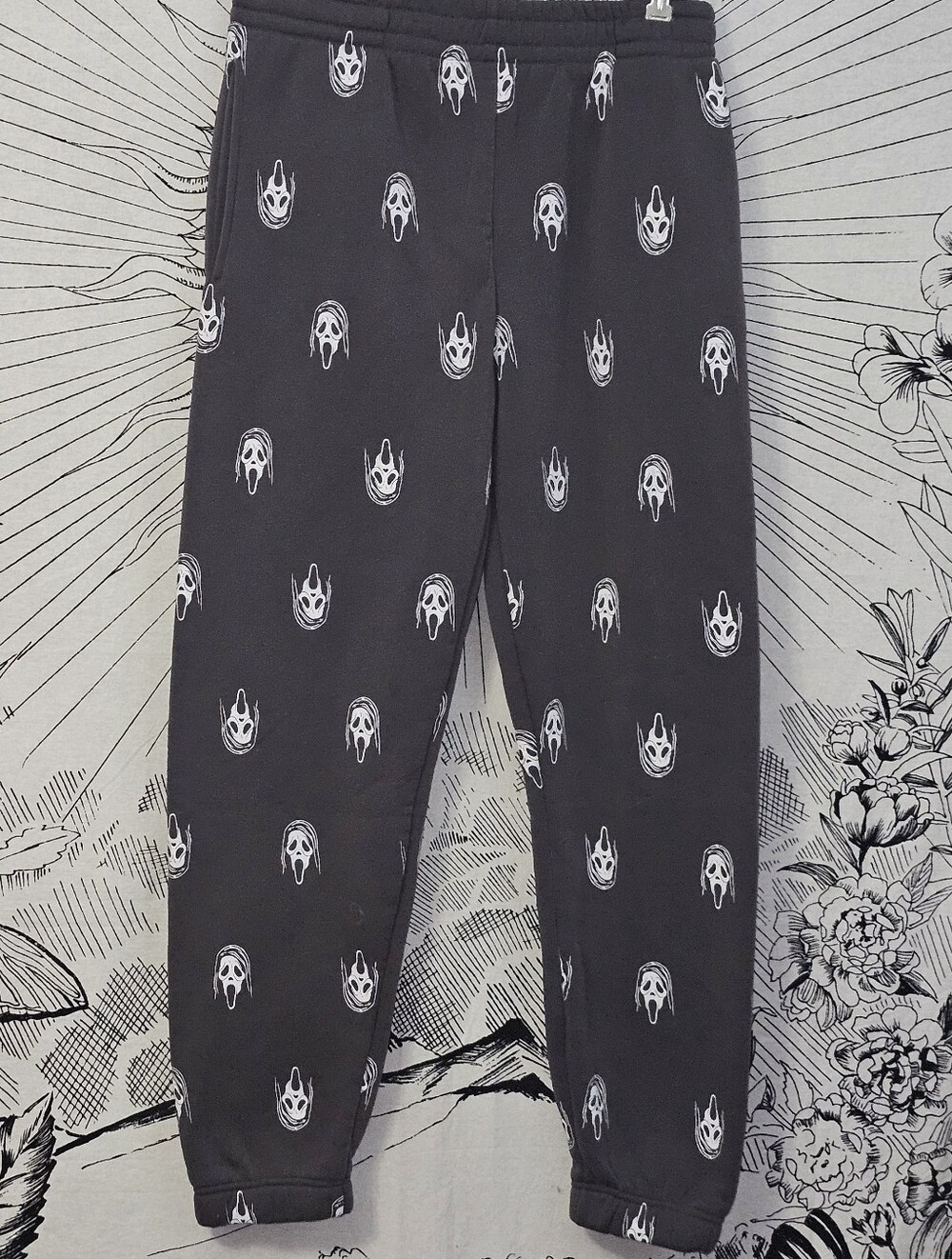 Ghostface Sleep Pants Size Medium Jogger Pants